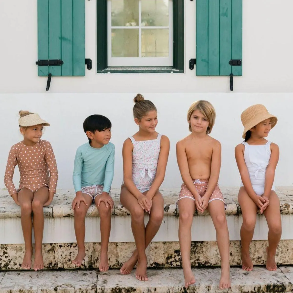 minnow Girls Tie Front One Piece Alys White Best