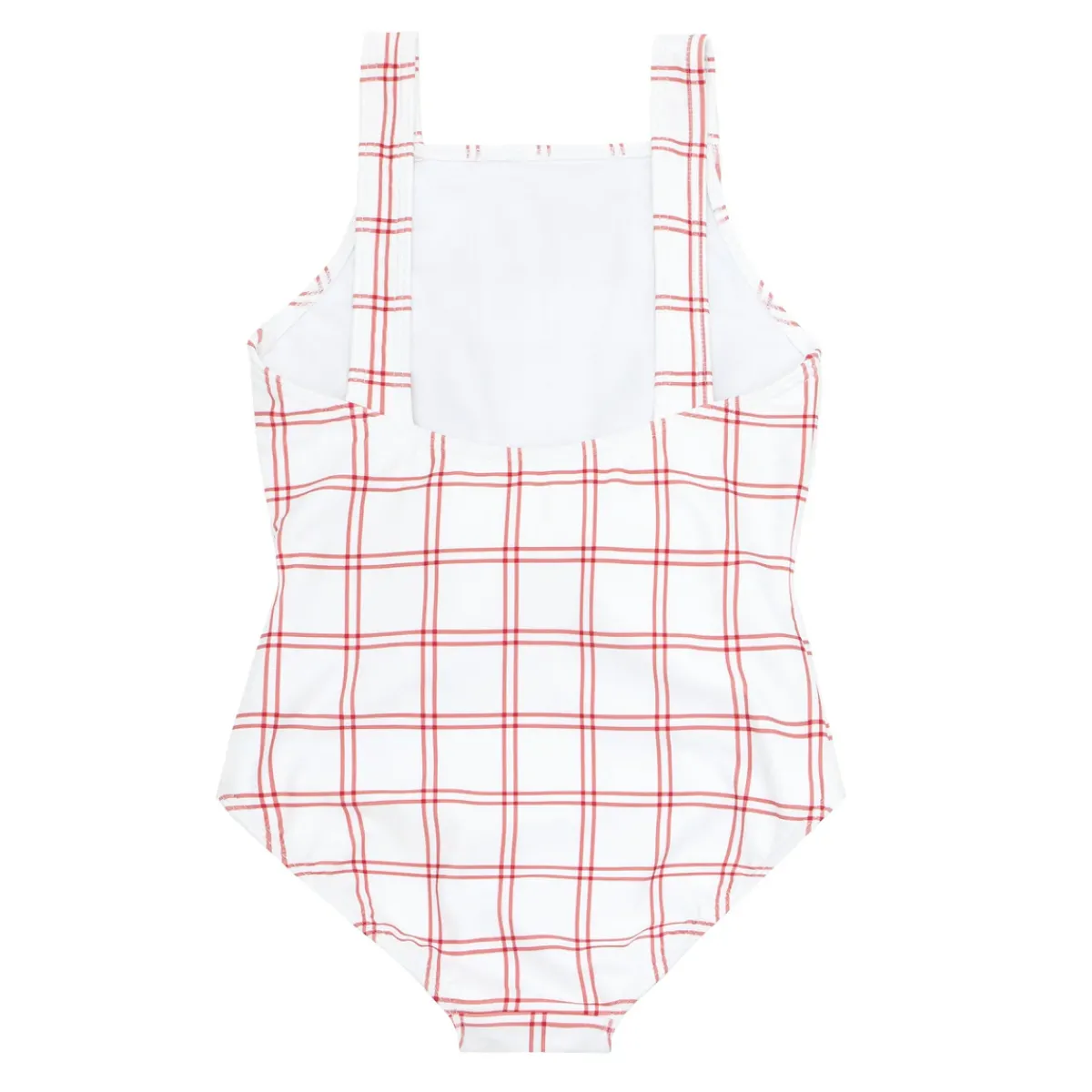 minnow Girls Tie Front One Piece Windowpane Outlet