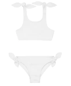 minnow Girls Tie Knot Bikini | Swim Capeside White Hot