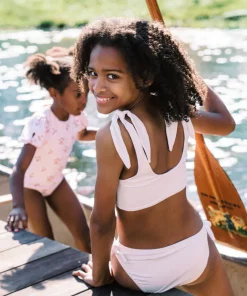 minnow Girls Tie Knot Bikini | Swim Capeside White Hot
