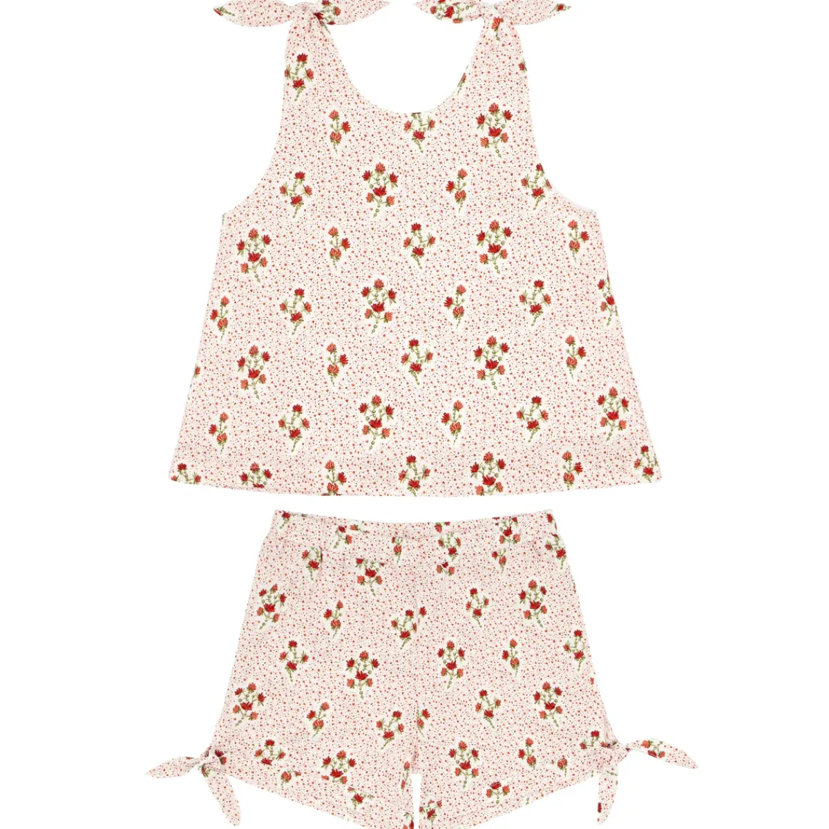 minnow Girls Tie Knot Bloomer Set | Swim Raspberry Red Discount