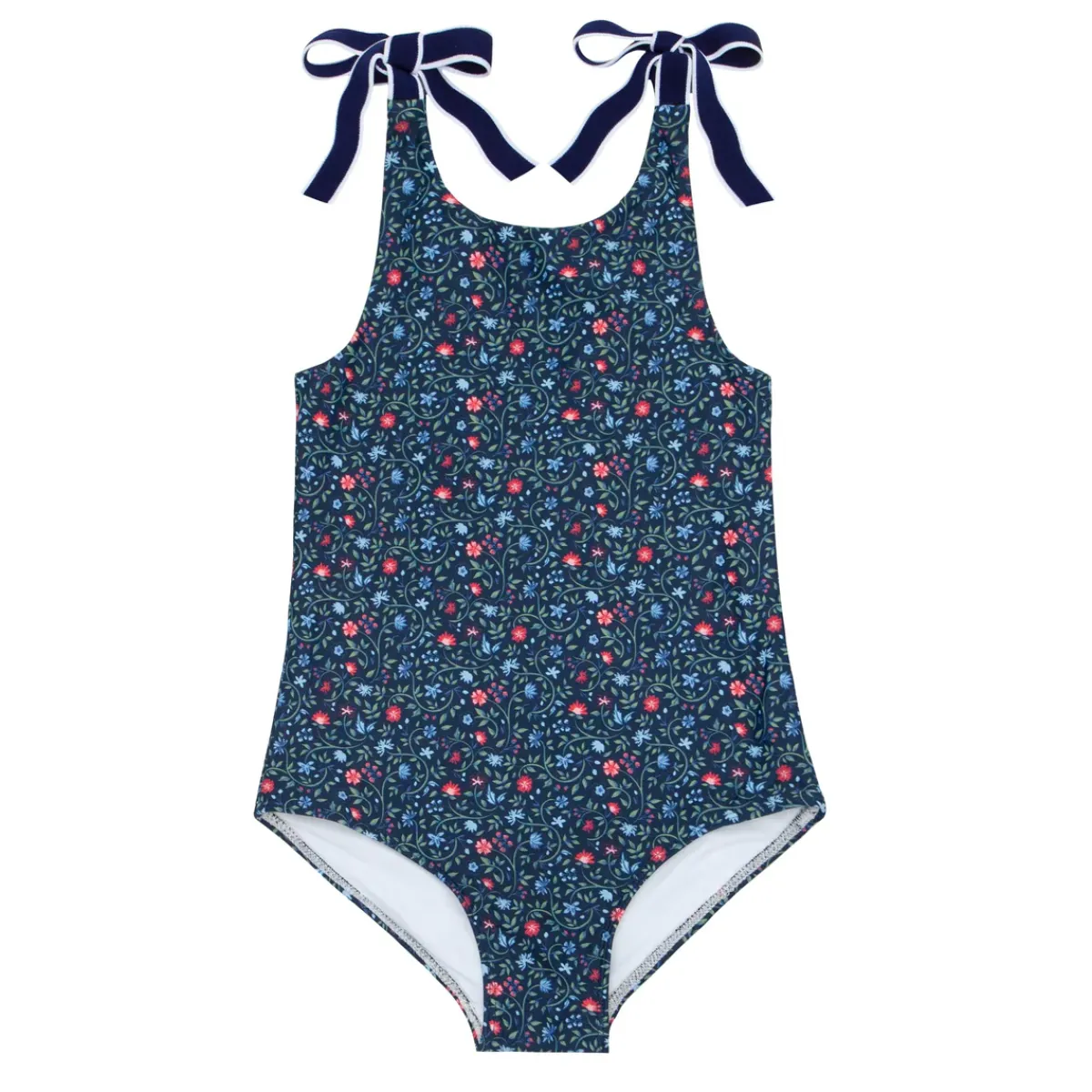 minnow Girls Tie Knot One Piece Midnight Vineyard Discount