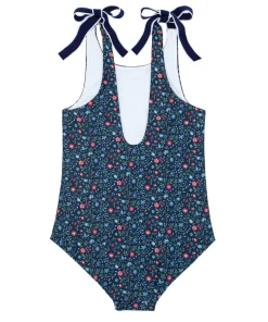 minnow Girls Tie Knot One Piece Midnight Vineyard Discount