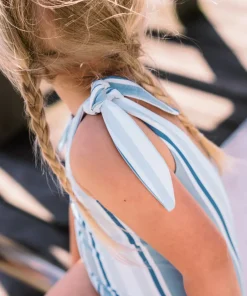 minnow Girls Tie Knot One Piece | Swim Freshwater Stripe Sale