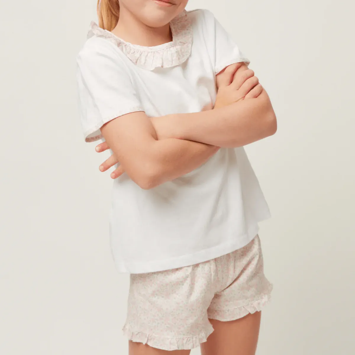 minnow Girls T-Shirt And Short Set Antique Floral Hot