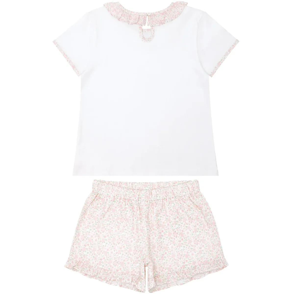 minnow Girls T-Shirt And Short Set Antique Floral Hot