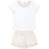 minnow Girls T-Shirt And Short Set Antique Floral Clearance