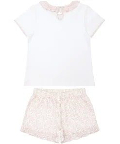 minnow Girls T-Shirt And Short Set Antique Floral Clearance