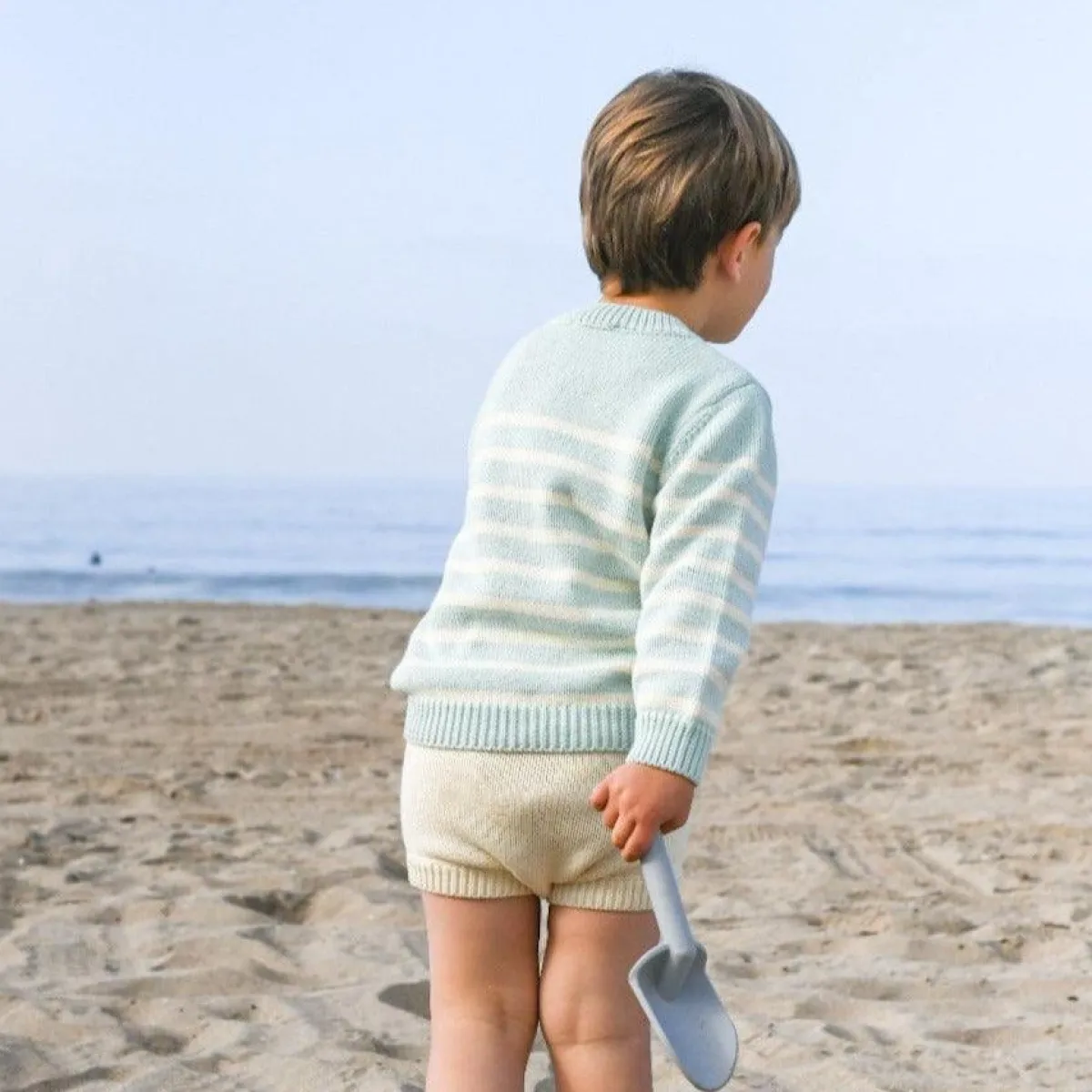 minnow Knit Sweater Mint And Cream Stripe Sale