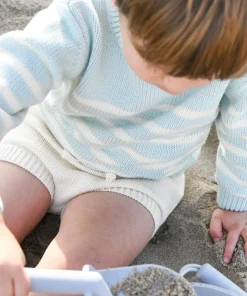 minnow Knit Sweater Mint And Cream Stripe Fashion