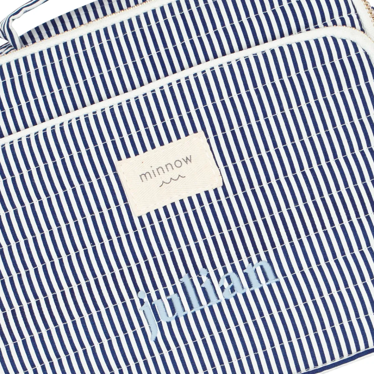 minnow Lunchbox Navy Stripe New