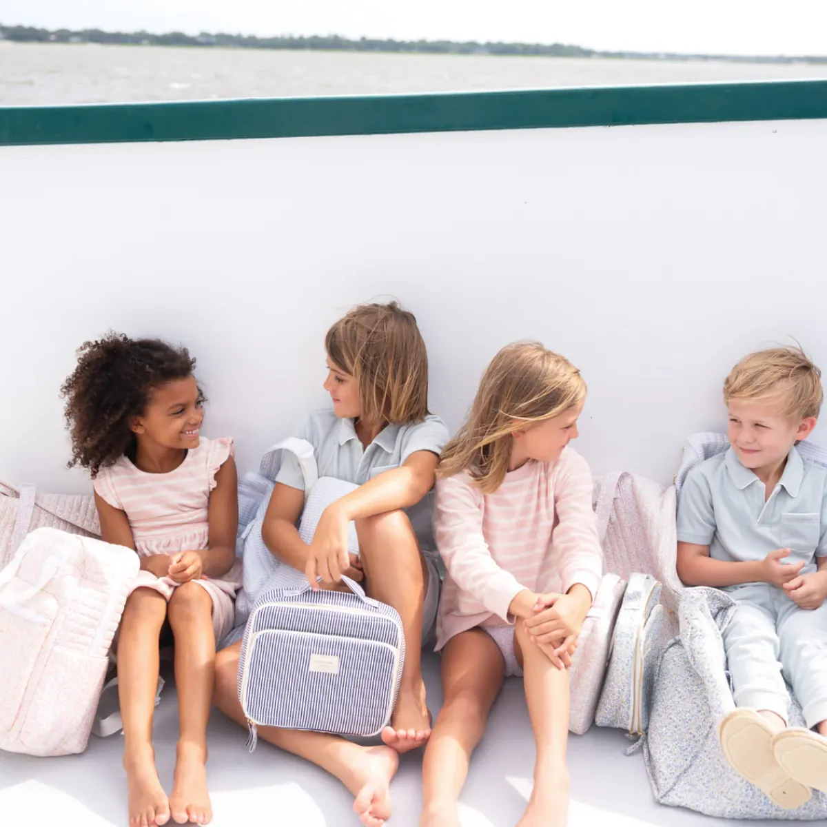 minnow Lunchbox Navy Stripe New