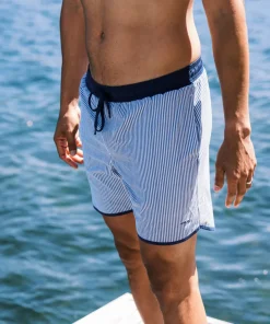 minnow Men's Boardie Navy Stripe New