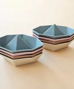 minnow Minito & Co Silicone Origami Boat Toys New