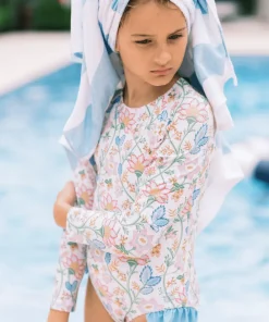 minnow X Daphne Oz Girls Rashguard One Piece Wild Bloom Floral Outlet