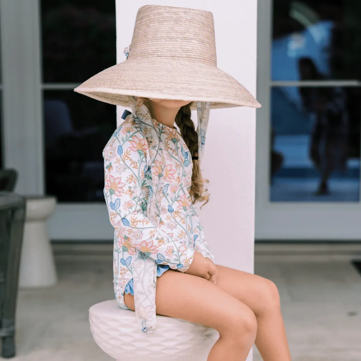 minnow X Daphne Oz Girls Rashguard One Piece Wild Bloom Floral Outlet