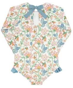 minnow X Daphne Oz Girls Rashguard One Piece Wild Bloom Floral Outlet