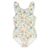 minnow X Daphne Oz Girls Ruffle Collar One Piece Wild Bloom Floral Sale