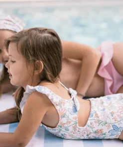 minnow X Daphne Oz Girls Ruffle Collar One Piece Wild Bloom Floral Sale