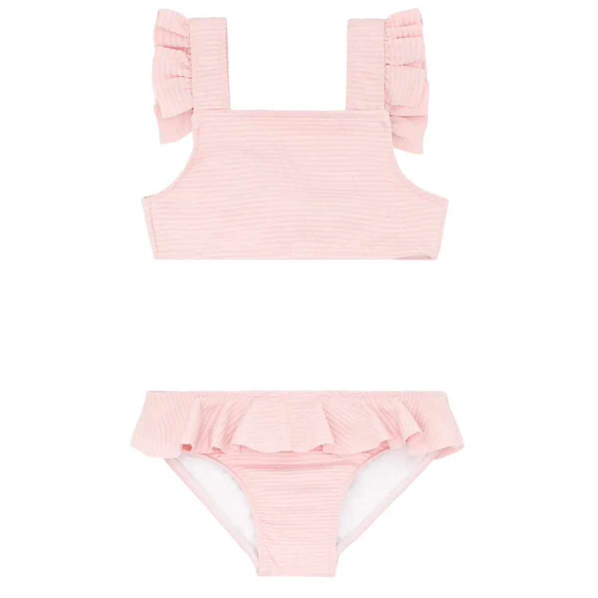 minnow X Daphne Oz Girls Ruffle Bikini Strawberries And Cream Discount