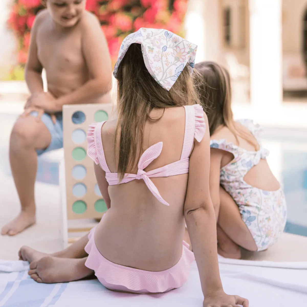 minnow X Daphne Oz Girls Ruffle Bikini Strawberries And Cream Discount