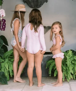 minnow X Daphne Oz Girls Ruffle Bikini Strawberries And Cream Discount