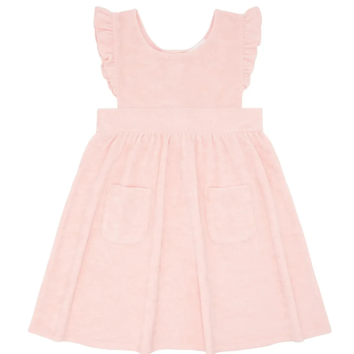 minnow X Daphne Oz Girls Terry Ruffle Dress Strawberries And Cream Fashion