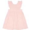 minnow X Daphne Oz Girls Terry Ruffle Dress Strawberries And Cream Hot