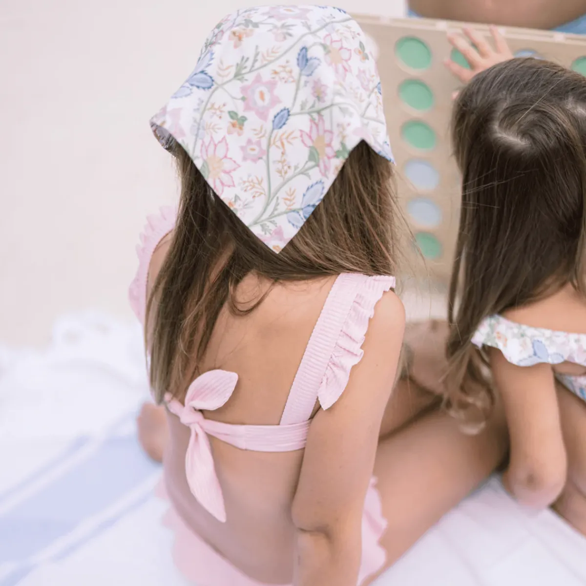 minnow X Daphne Oz Girls Head Scarf Wild Bloom Floral New