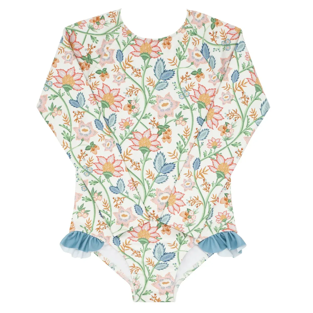 minnow X Daphne Oz Girls Rashguard One Piece Wild Bloom Floral Outlet