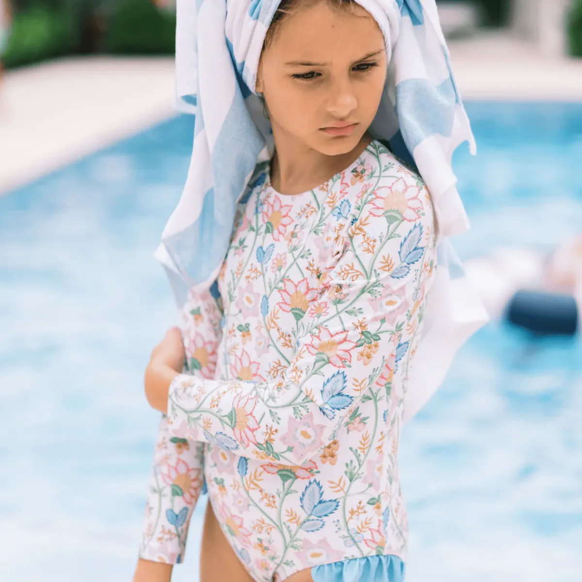 minnow X Daphne Oz Girls Rashguard One Piece Wild Bloom Floral Outlet
