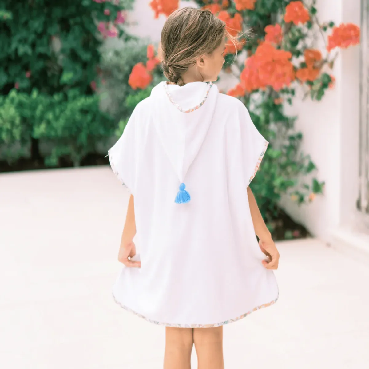 minnow X Daphne Oz Unisex French Terry Pixie Hooded Coverup | Swim White Outlet