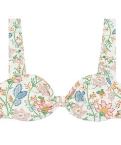 minnow X Daphne Oz Women's Gathered Bikini Top Wild Bloom Floral Online