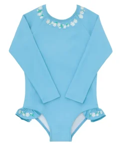 minnow X Fanm Mon Girl's Rashguard One Piece Lagoon Fashion