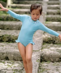 minnow X Fanm Mon Girl's Rashguard One Piece Lagoon Online