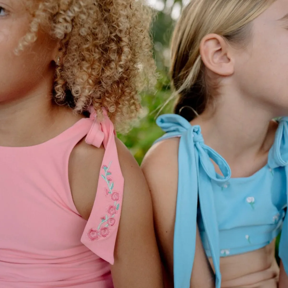 minnow X Fanm Mon Girl's Tie Knot Bikini Lagoon Sale