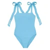 minnow X Fanm Mon Women's Tie Knot One Piece Lagoon Fashion