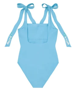 minnow X Fanm Mon Women's Tie Knot One Piece Lagoon Fashion