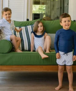 minnow X Petite Plume Girls Ruffle Collar One Pi Botanical Block Print Online