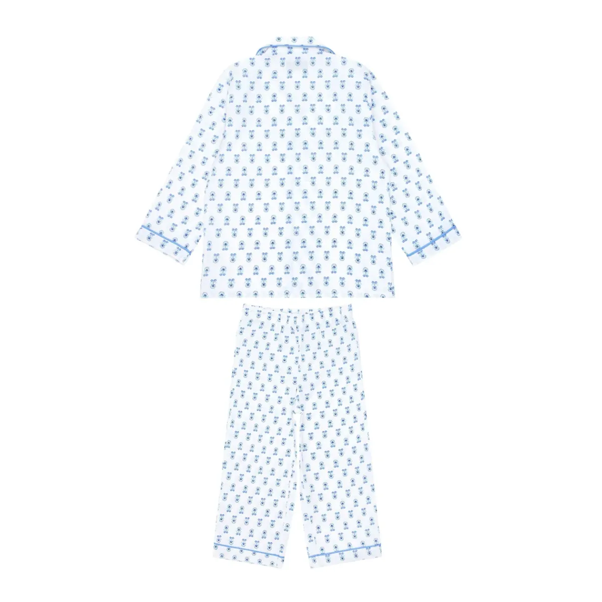 minnow X Petite Plume Unisex Pajama Set Botanical Block Print New