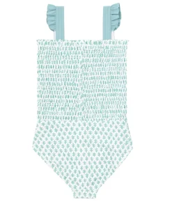 minnow X Sister Parish Girls Smocked One Piece Sea Leaf Discount