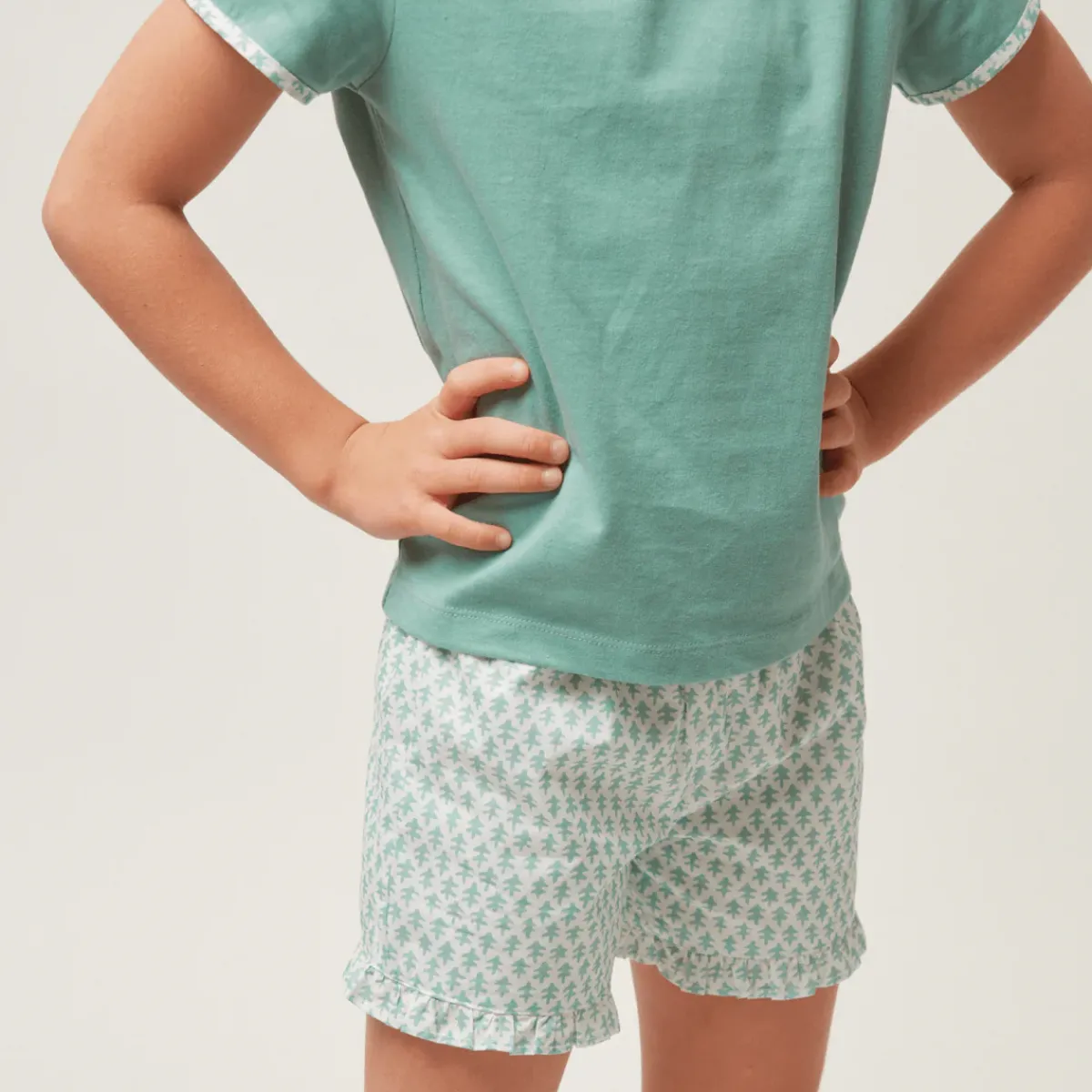 minnow X Sister Parish Girls T-Shirt And Short Set Sea Leaf Online