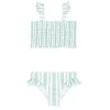 minnow X Sister Parish Girls Smocked Bikini Cumberland Stripe Fashion
