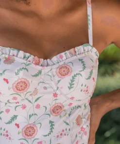 minnow X Sister Parish Women's Ruffle Edge One Piec Cloister Botanical Hot