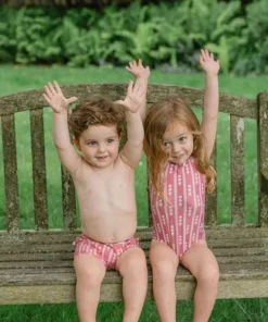 minnow X Tuckernuck Girls Ruffle Strap One Piece Nantucket Stripe Online