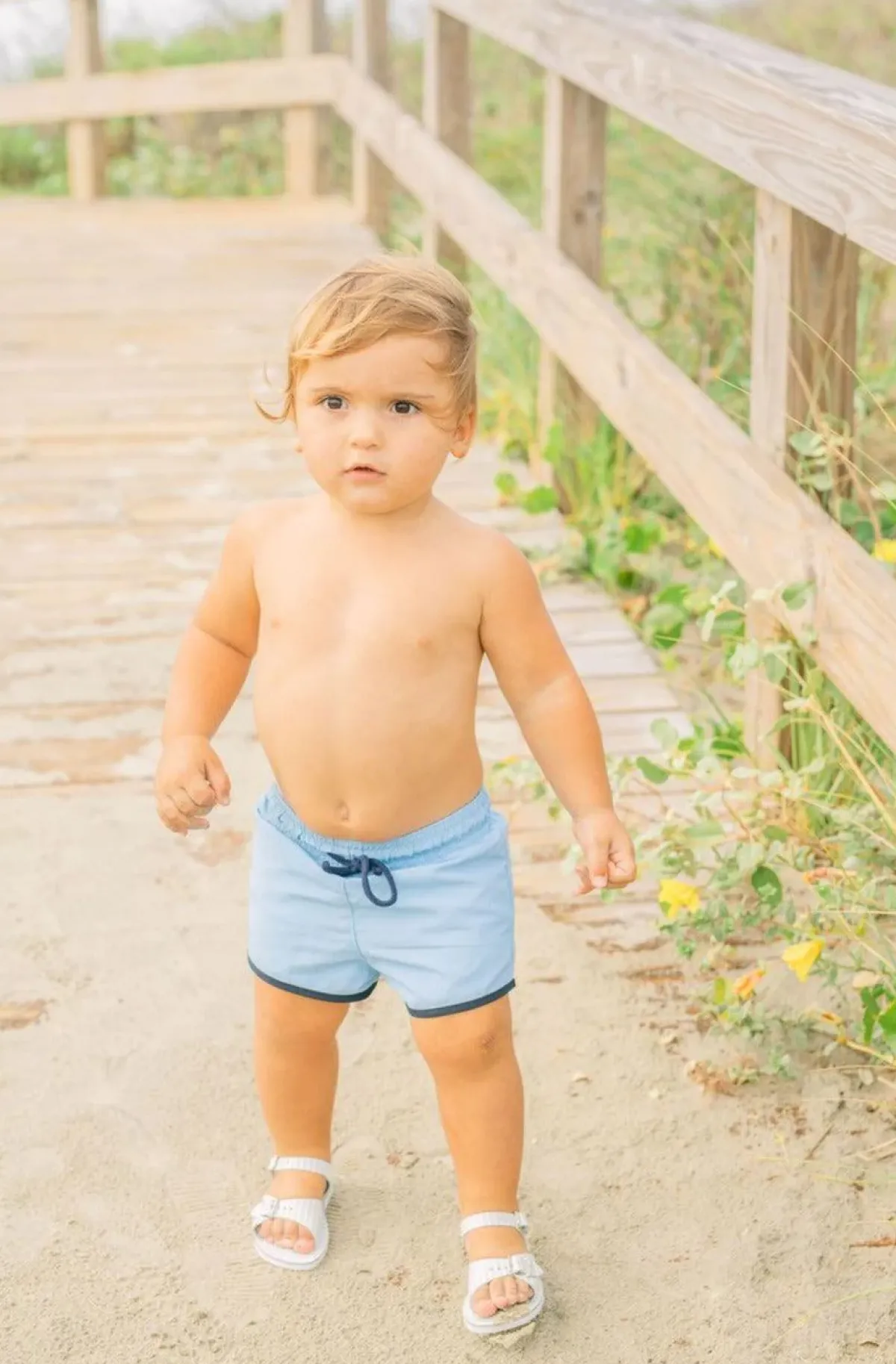 minnow X Zimmerman Sandal Powder Blue Stripe Best