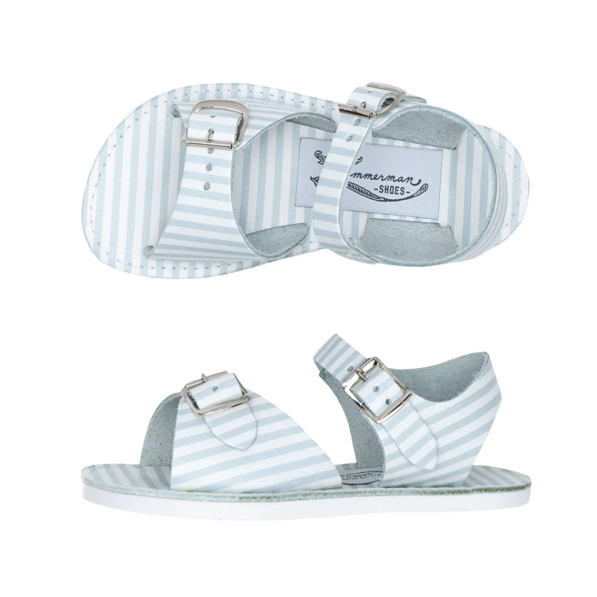 minnow X Zimmerman Sandal Powder Blue Stripe Best