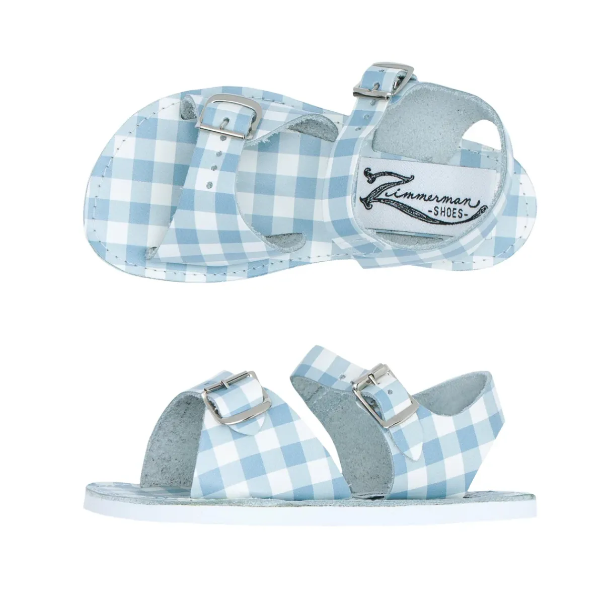 minnow X Zimmerman Sandal Oasis Blue Gingham Online