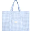 minnow Overnighter Tote Oasis Blue Gingham Online