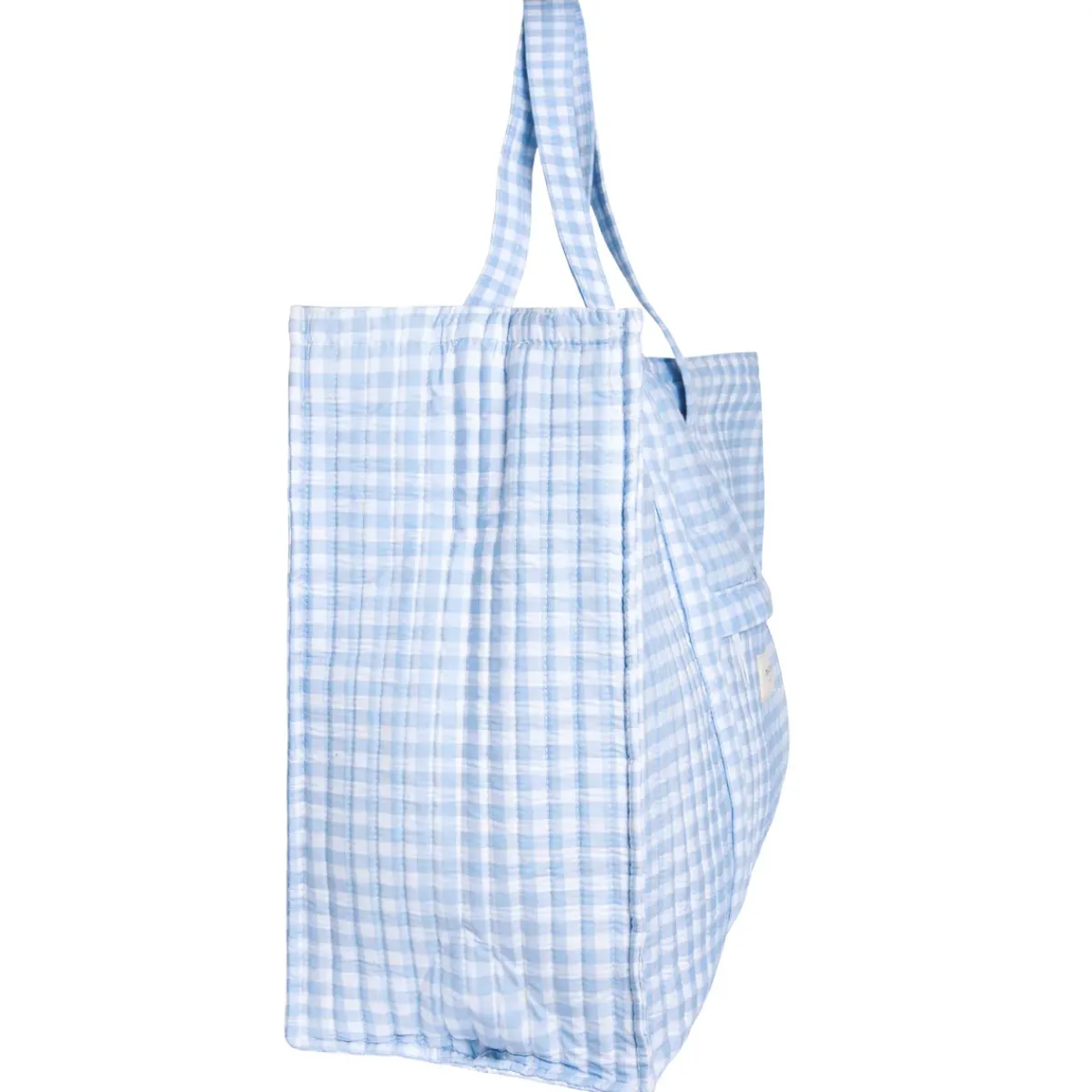 minnow Overnighter Tote Oasis Blue Gingham Online